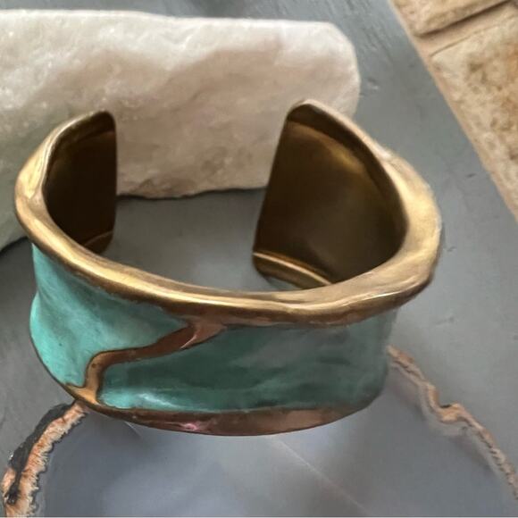 LAZARO GUTIERREZ solid Brass Cuff Bracelet - Picture 8 of 11